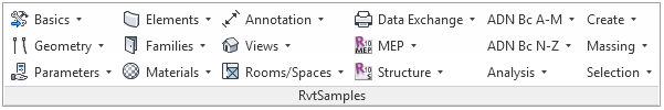 RvtSamples in Revit 2014