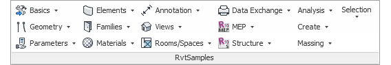 RvtSamples in Revit 2015