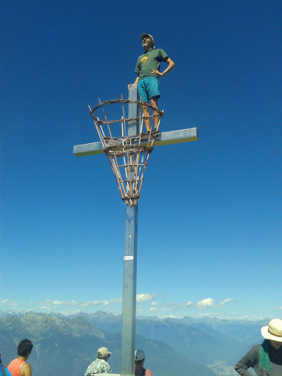 Jeremy on Mount Tamaro