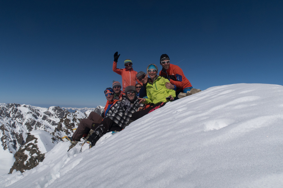 Group photo on Sattelkopf