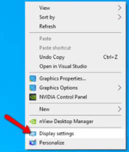 Display settings
