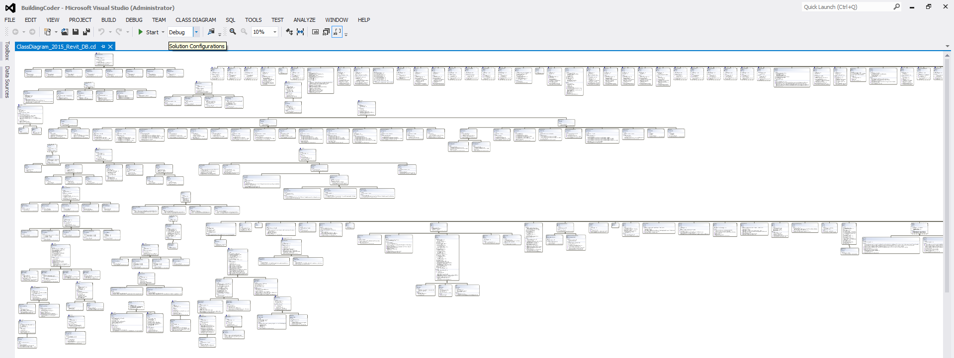 Revit.DB namespace class diagram