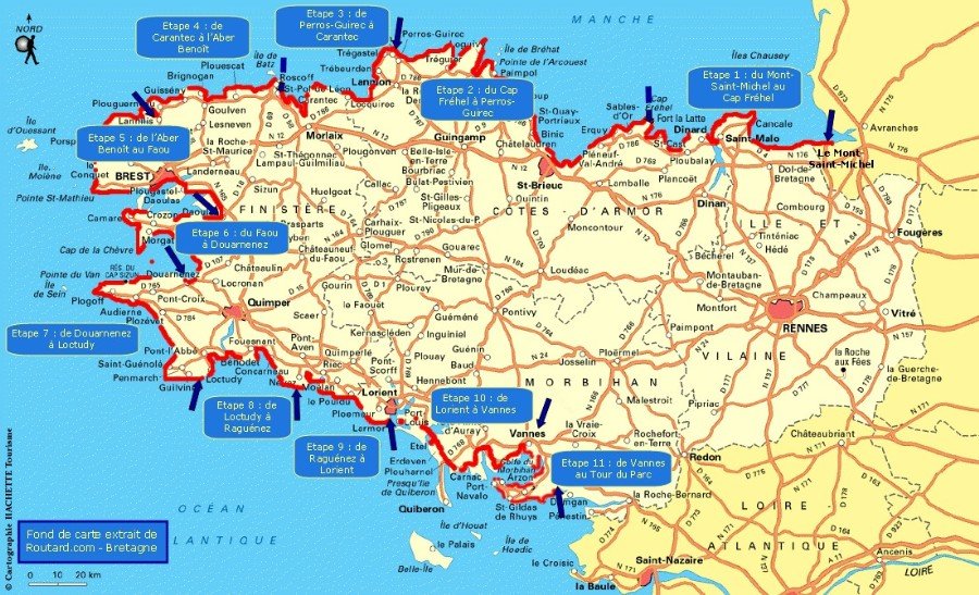 Randonnée en Bretagne sur le GR34