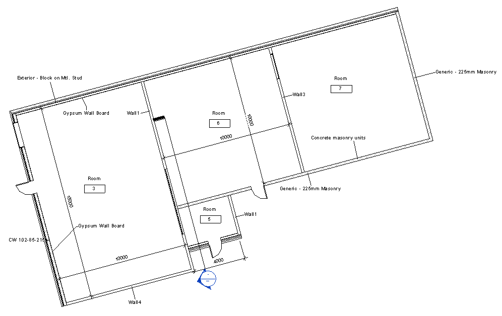Test model plan view