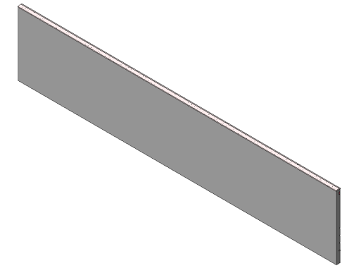 Wall after deletion of cutting elements