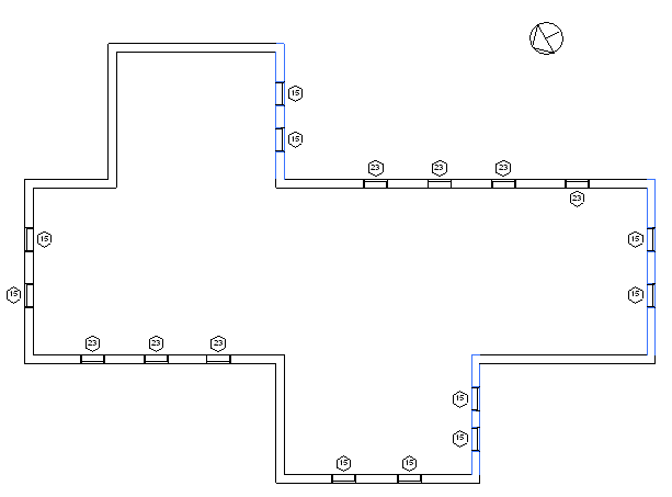 South facing walls and windows using project location