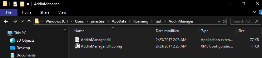 Add-in manifest relative path