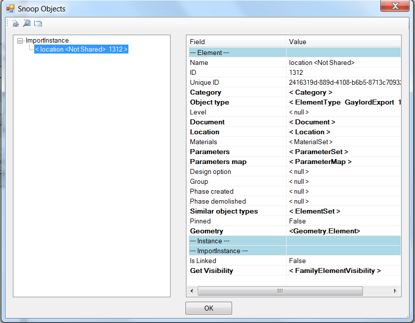 ADSK component bounding box properties