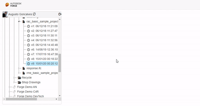 Custom properties displaying RVT data using DA4R