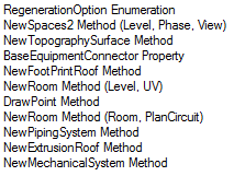 Revit API calls that regenerate the model