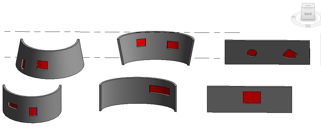 Area of wall opening