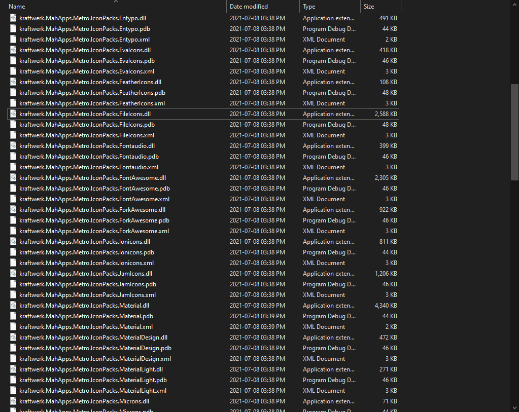 MahApps dependencies