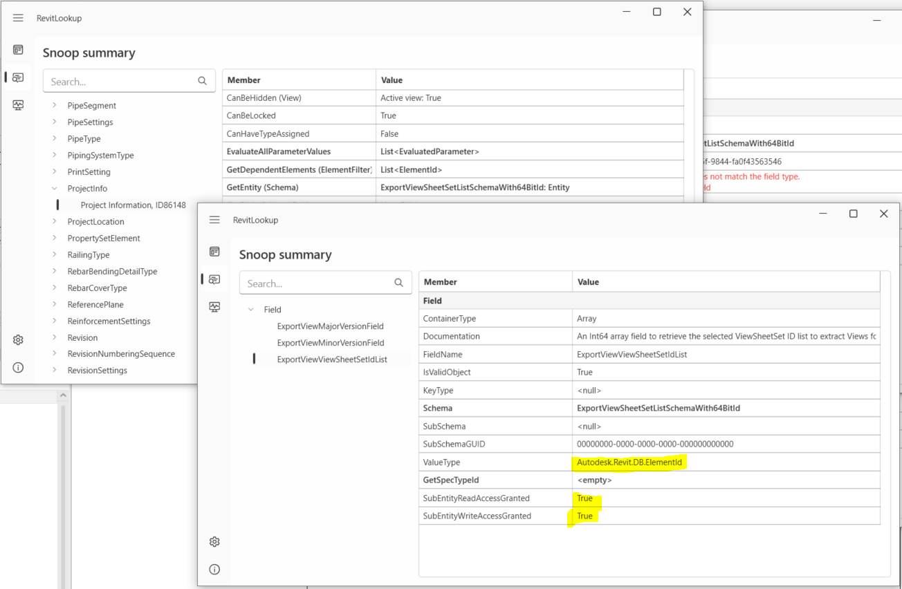 ProjectInfo C4R publish views data