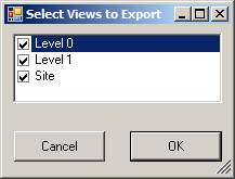 Plan view selection form