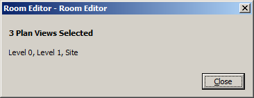 Plan view selection report