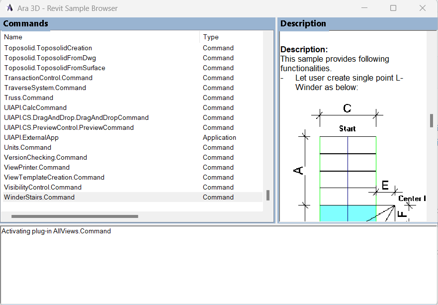 Revit SDK sample browser