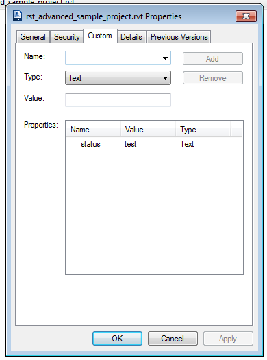Custom file properties
