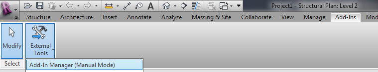 Launch the Add-in Manager