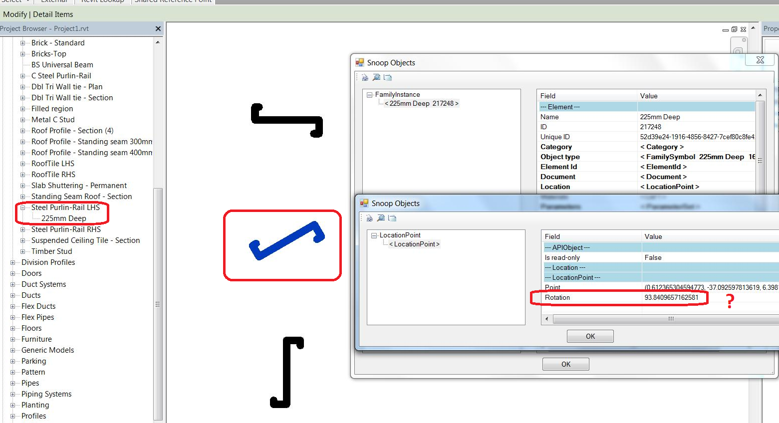 Detail component rotation
