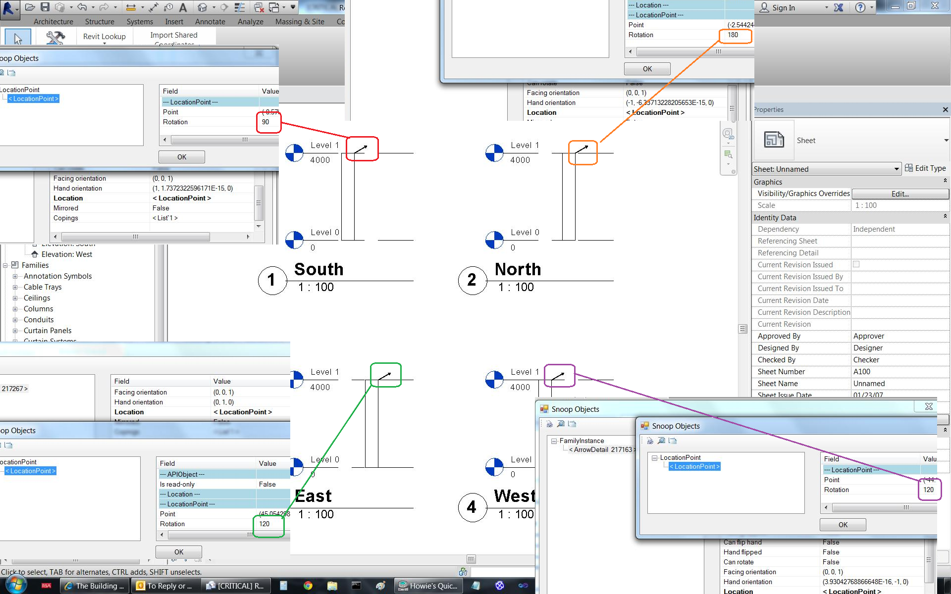 Detail component rotation