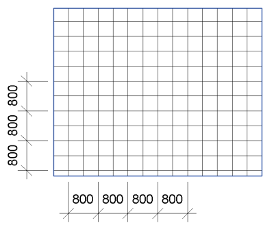 Dimension hatch lines