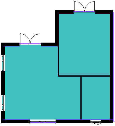 Area boundary rooms, walls and openings