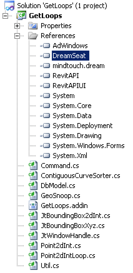 DreamSeat library .NET assembly references