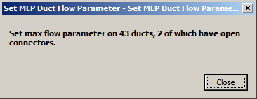 Duct iteration result message