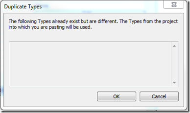 'Duplicate Types' warning