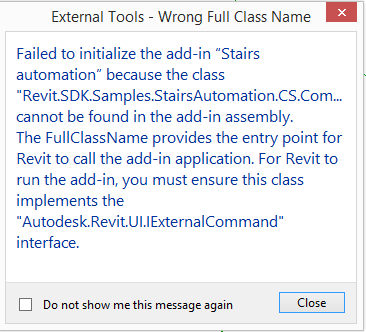 External command not found
