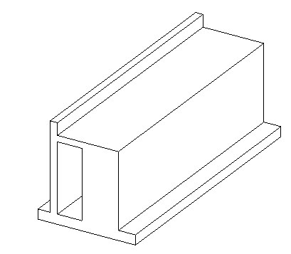 Profile with one hole