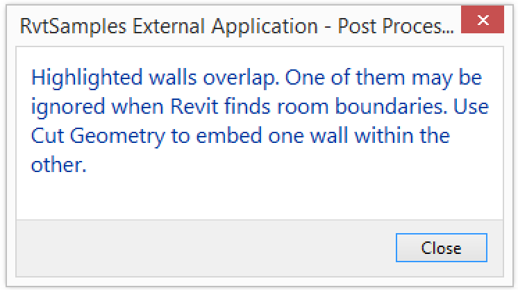 Failure message report