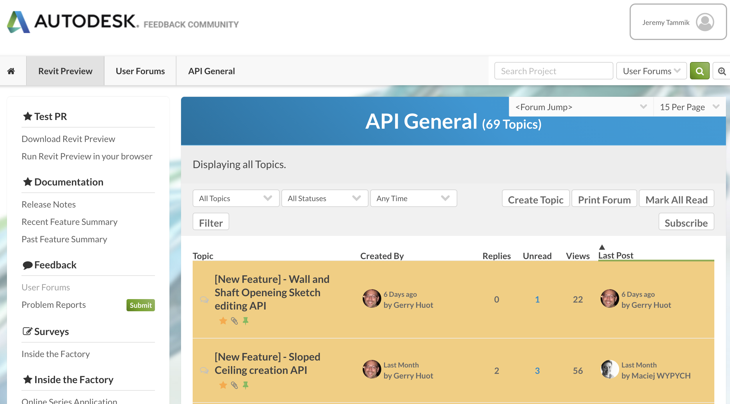 Feedback Community Preview Release