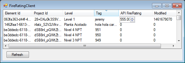 FireRatingClient with modified field