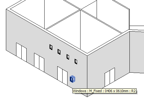 Walls with doors and windows