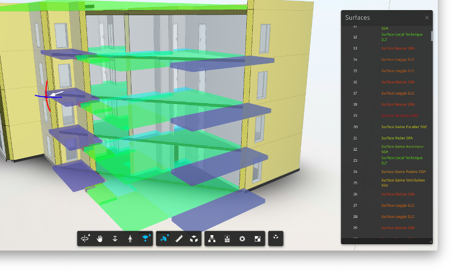 Forge BIM surface classification