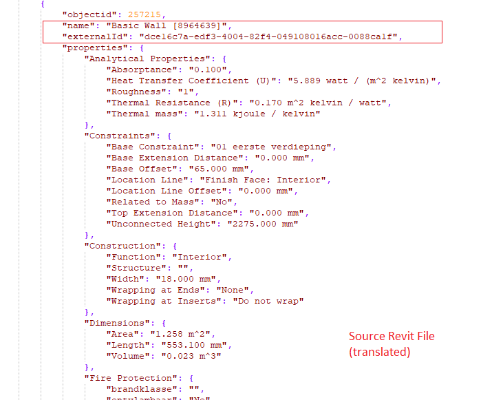 RVT element ids in Forge