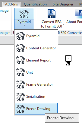 Freeze Drawing command