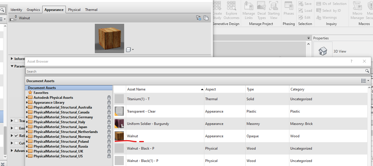 Materials and Visual API