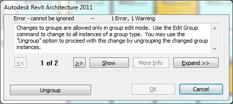 Group edit error