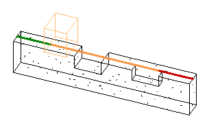 Cutting instances placed with cut applied
