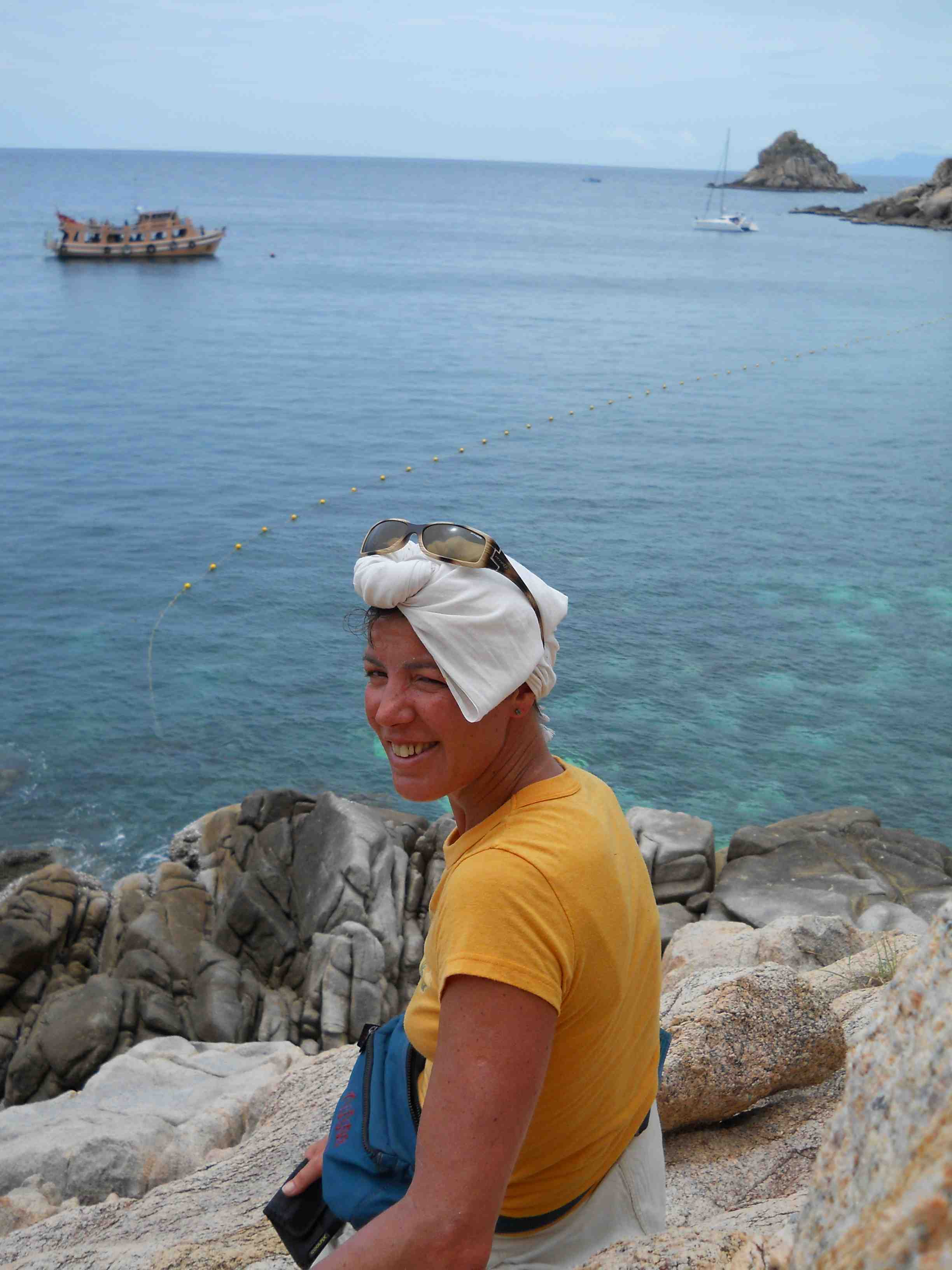 Nadia on the hike to Aow Leuk Bay