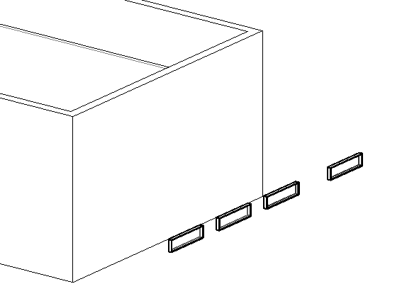 Lighting fixture on reference plane