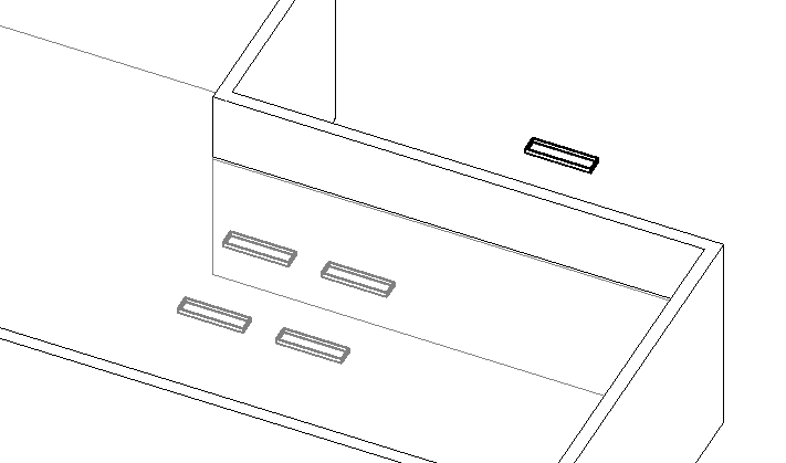 Lighting fixture on reference plane