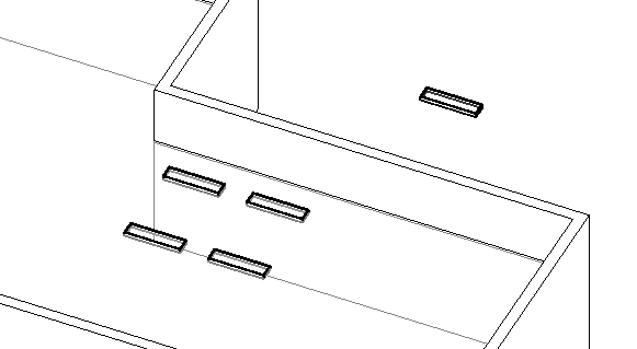 Lighting fixture on reference plane