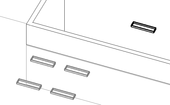 Lighting fixture on reference plane
