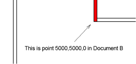 Red wall in document B