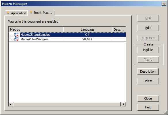 Macro manager problems