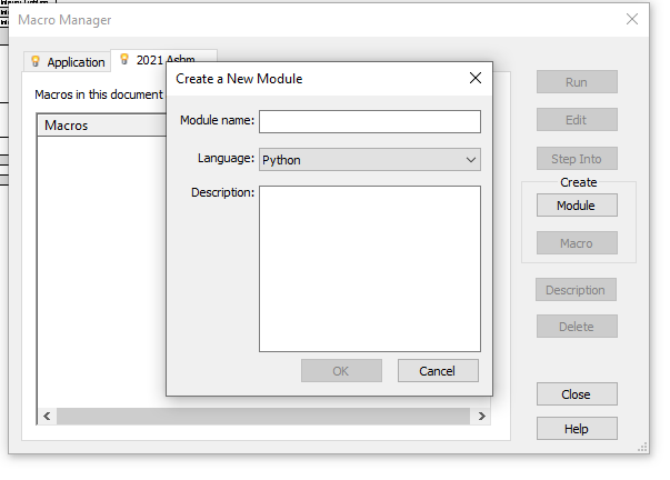 Macro manager for Python
