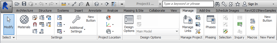 Moving an external command ribbon button